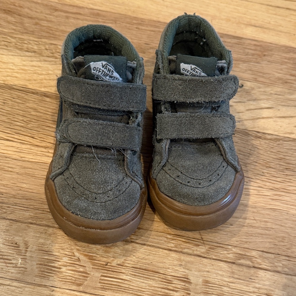 Vans Toddler Army Green High-Top Sneakers
